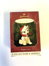 Hallmark Keepsake 1999 "Puppy Love" German Shepherd 5th In A Series Ornament A1