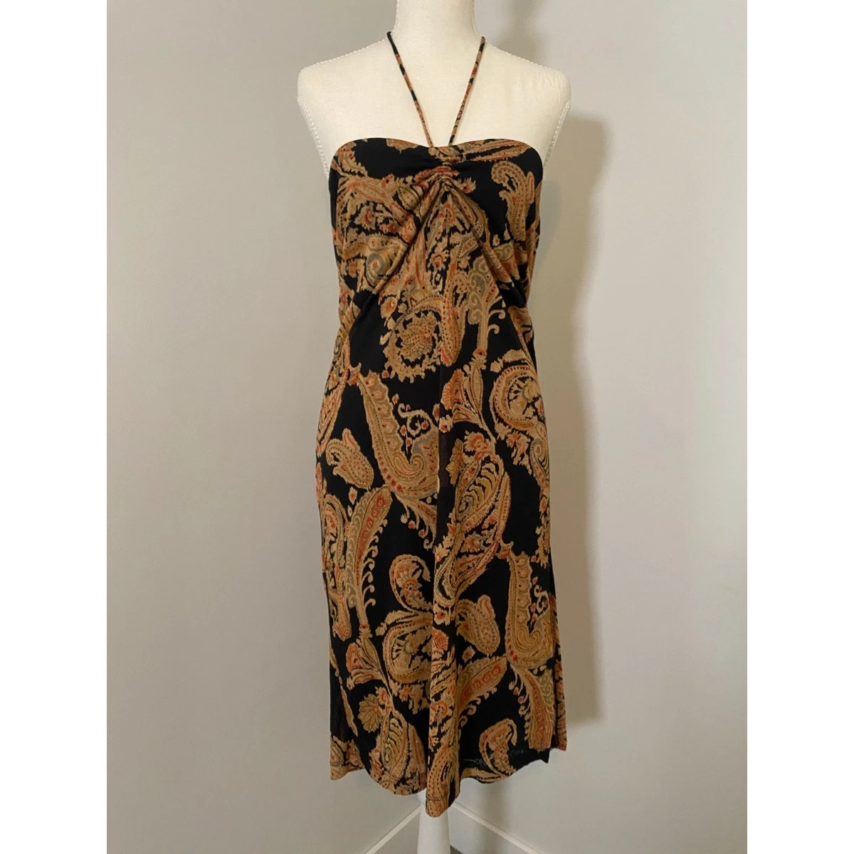 slim fit dress slacks Black Halter Maxi Dress with Ruffles & Star Detail | Formal Evening Gown