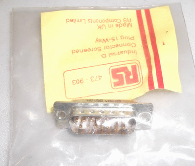 RS Components Industriequalität D Connector  15 Pin (473-903)