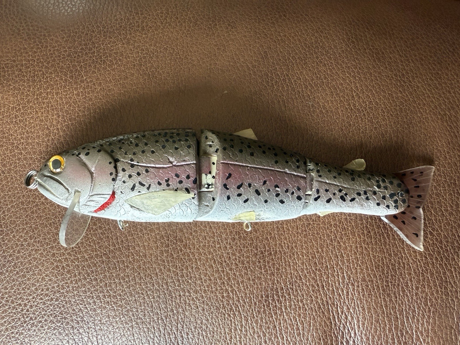 Hinkle Trout Swimming Trout Swimbait- Early 2000s With Lexan Tail And Lip - Image 3