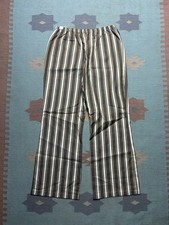 NEW Vintage 70s striped bell bottom flare pants elastic waist DEADSTOCK 32x30
