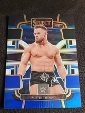 2024 Panini Select #82 Austin Theory Concourse Level Black & Blue Prizm /399