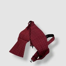Ryan Seacrest Distinction Men's Red Dot Print Self-Tied Bow Tie