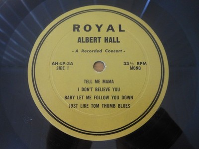 Bob Dylan Rare Vinyl Album LP Free Trade Hall Judas Concert '' In 1966 There Was''