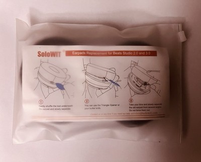 New SoloWIT Replacement Ear Pads Cushions Beats Studio 2&3 Black, five cents