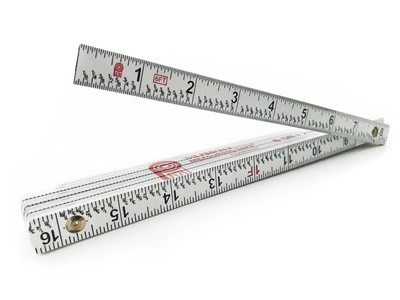 Co. FR-72 Carpenter's Folding Rule Lightweight Composite Construction Ruler (...