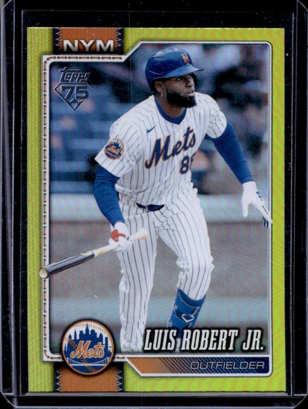 2026 Topps Luis Robert Jr. Yellow Rainbow Foil #/399 Mets