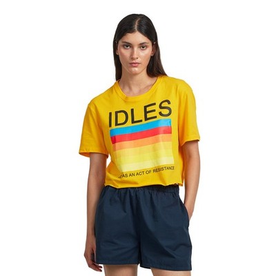 IDLES - Resistance Crop Top Yellow