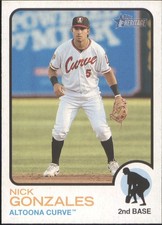 2022 Topps Heritage Minor League #53 Nick Gonzales Altoona Curve