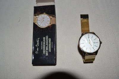 Pierre Cardin Herrenuhr mit Milanaise-Armband