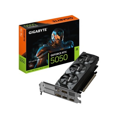 GIGABYTE GeForce RTX 5050 OC Low Profile 8G Grafikkarte - 8GB GDDR6, 128bit,