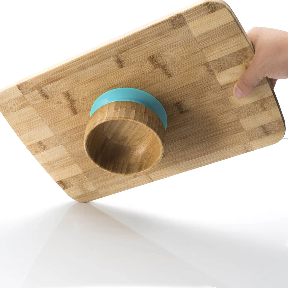 Baby Babyschale aus Bambus - Bambusschale Kinder Breischale Schüssel m. Saugnapf - Bild 4 von 4