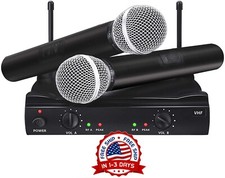 Set De Microfonos Inalambricos Para Karaoke Fiesta Equipo De Musica Profecional