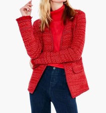 Nic + Zoe Up Tempo Jacket In Red Mix - Size L