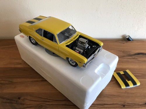 1/18 GMP Chevrolet Nova, '68 Drag Nova, ACME, Gelb, Yellow. Chevy II - Imagen 14 de 20