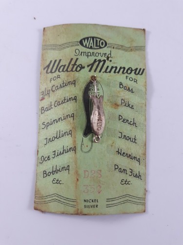 Vintage WALTO MINNOW new on card! ***Very rare lure***