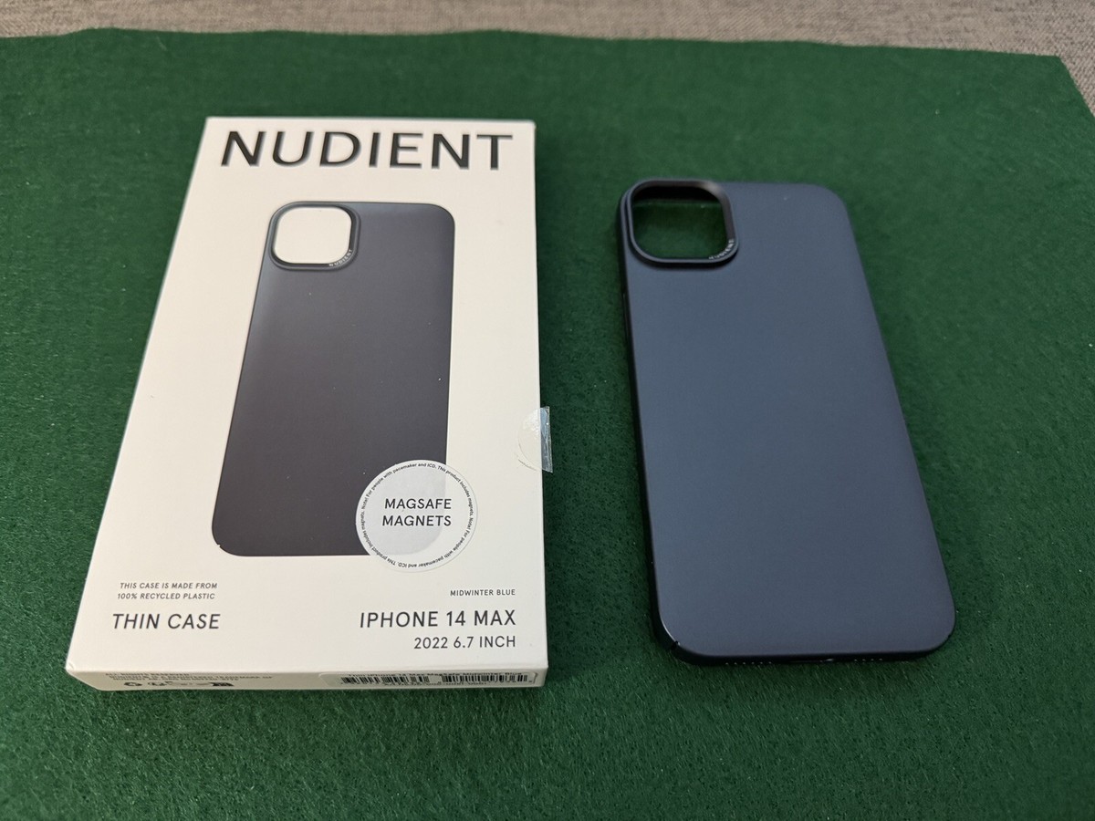 Clear Blue Nudient Clear Case IPhone 13 Nudient Thin Case MagSafe