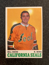 1970-71 Topps  # 76 Bill Hicke California Seals B9