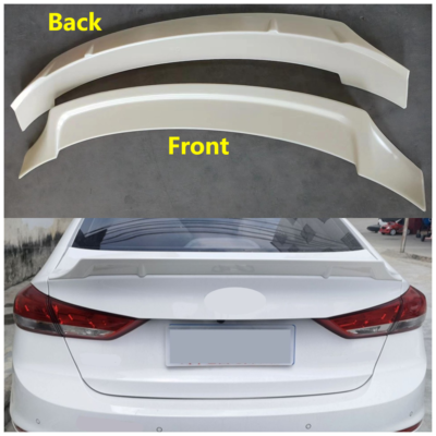 Alerón Trasero Estilo R Para Hyundai Elantra 2017-2018 - Sin Pintar, De ABS, Para Personalizar Tu Sedán