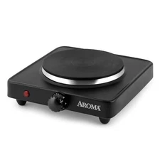 Compact Single Burner Hot Plate 1000W Heavy Duty with 4 Temperature Settings