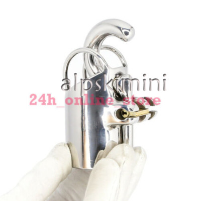Metal Chastity Cage Male Chastity Belt Device with Piercing Locks Rings