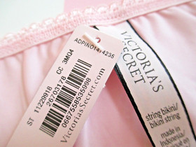 VICTORIA SECRET DREAM ANGELS Mini String Bikini Panty VS Pink S M L Lace Trim