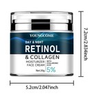 Retinol Collagen Cream with Hyaluronic Acid, Vitamin C+E, Anti-Aging & Firming