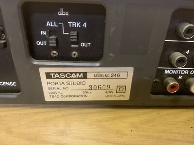 TASCAM 246 portastudio multi-track recorder - 100% Not Fully