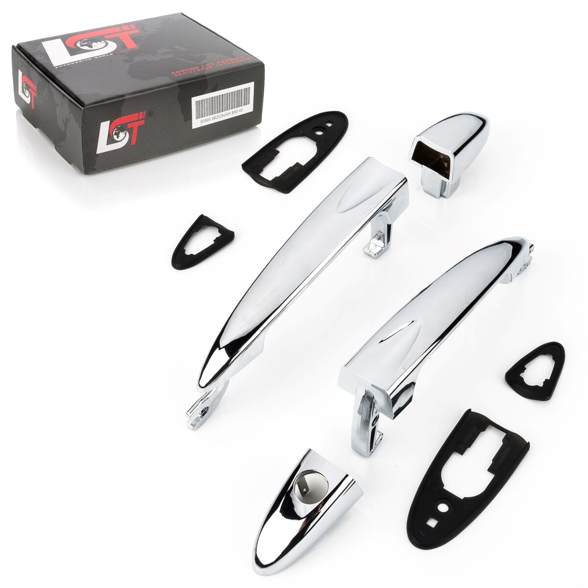 2x Door Handle Passenger Door Front Left Right Chrome Look for LANCIA YPSILON