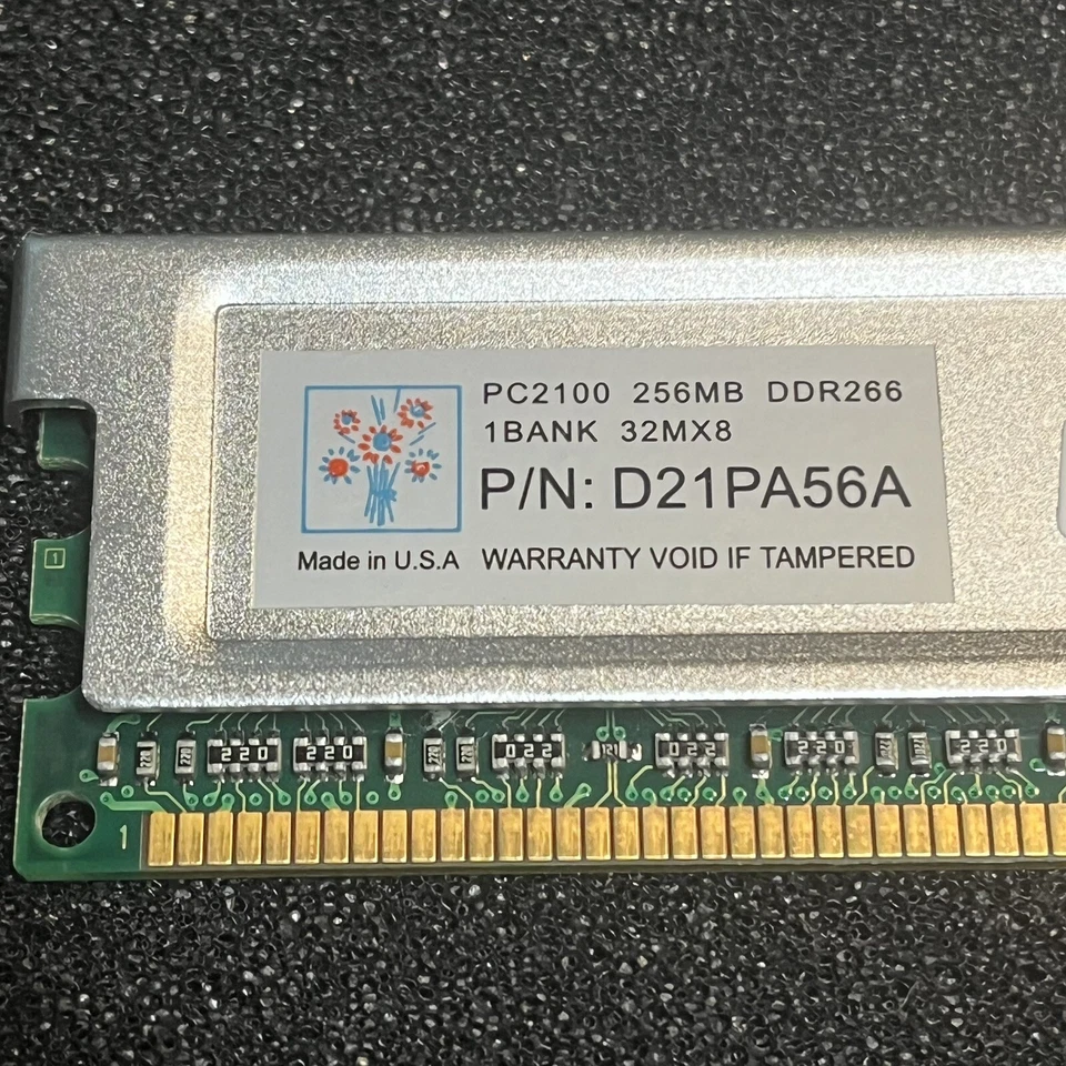 2pcs Super Talent D21PA56A 256MB DDR 266MHZ PC2100 184-PIN MEMORY - Image 3 of 4