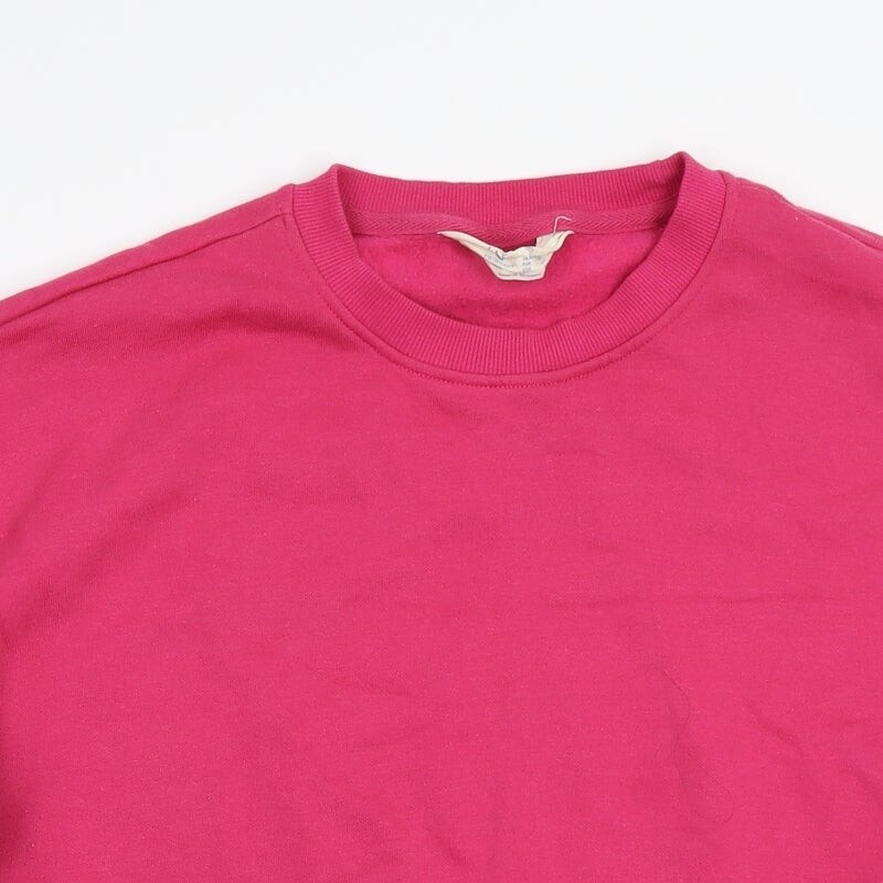 primark-womens-pink-round-neck-cotton-blend-jumper-size-m-ebay-uk