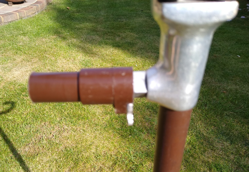 VINTAGE LEATHER SHOOTING STICK 83CMS LONG MADE IN ENGLAND - Picture 4 of 17