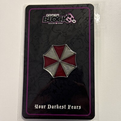 Nerd Block Gamer Block Resident Evil Umbrella Corp Logo Collectible Pin - NEW