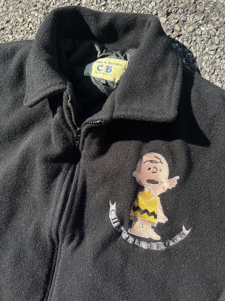 Vintage CHARLIE BROWN Jacket Varsity Snoopy Peanuts Iceberg Vintage CHARLIE BROWN Jacket Varsity Snoopy Peanuts Iceberg