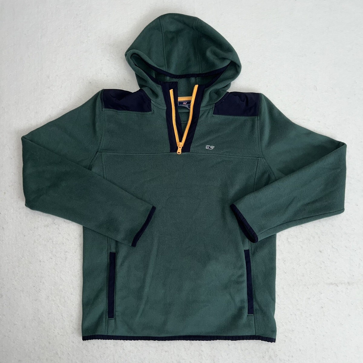 Veste Polaire Vineyard Vines Avec Capuche - Taille XL Garçons - Bleu/vert - Occasion Très Bon état