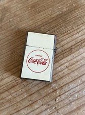 Small Vintage Minix Japan Coca Cola Soda Advertising Brass Lighter