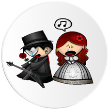 Phantom Of The Opera - 100 Pack Circle Stickers 3 Inch - Cute Cartoon