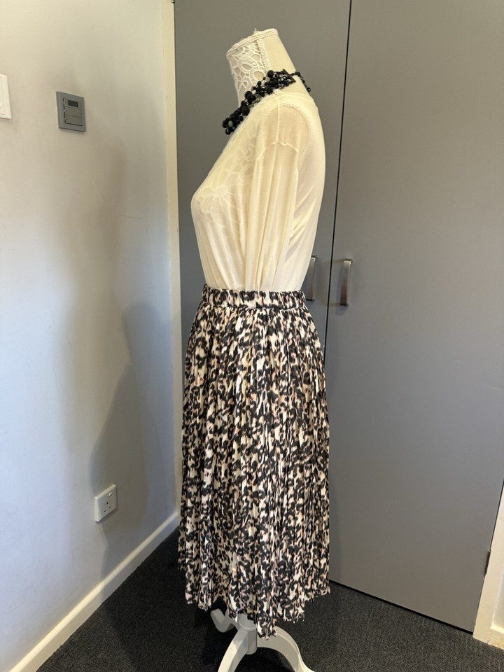 Pleated Midi Skirt Small NEXT eBay