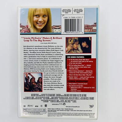 The Lizzie McGuire Movie (DVD, 2003) 786936223576| eBay