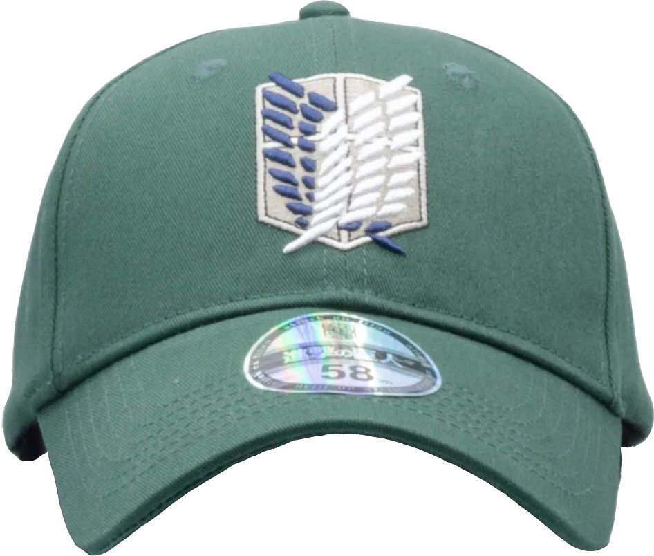 Gorra De Béisbol Attack On Titan Verde Anime Ajustable