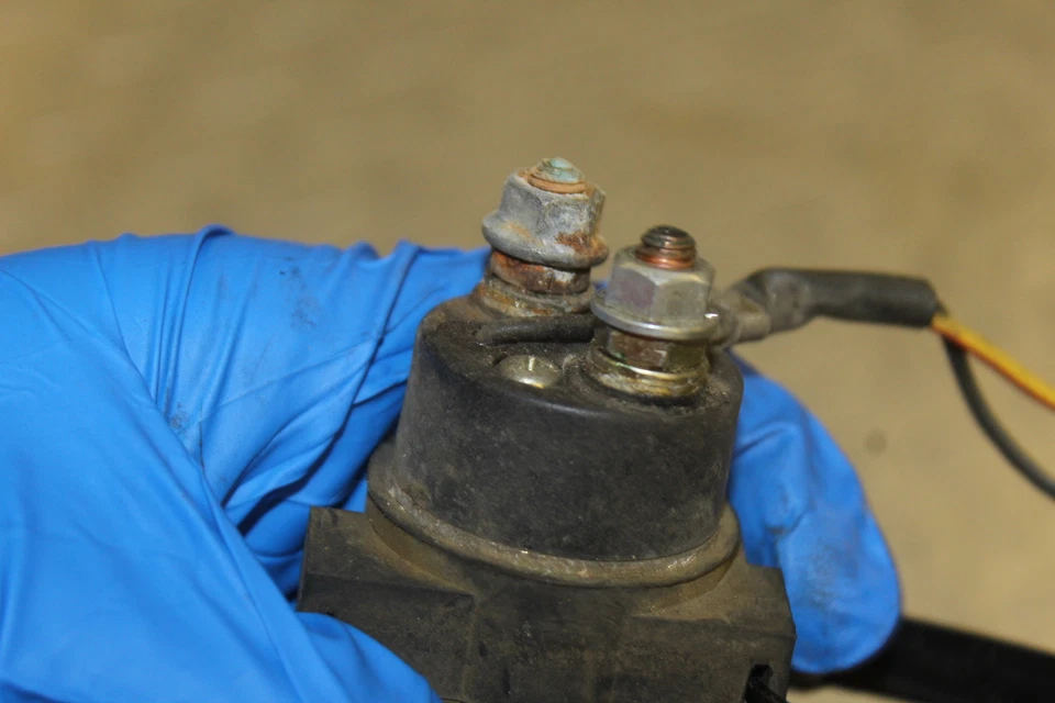 1980 KAWASAKI 750 LTD KZ750H ENGINE STARTER RELAY STARTING MOTOR SWITCH - Image 3 of 4