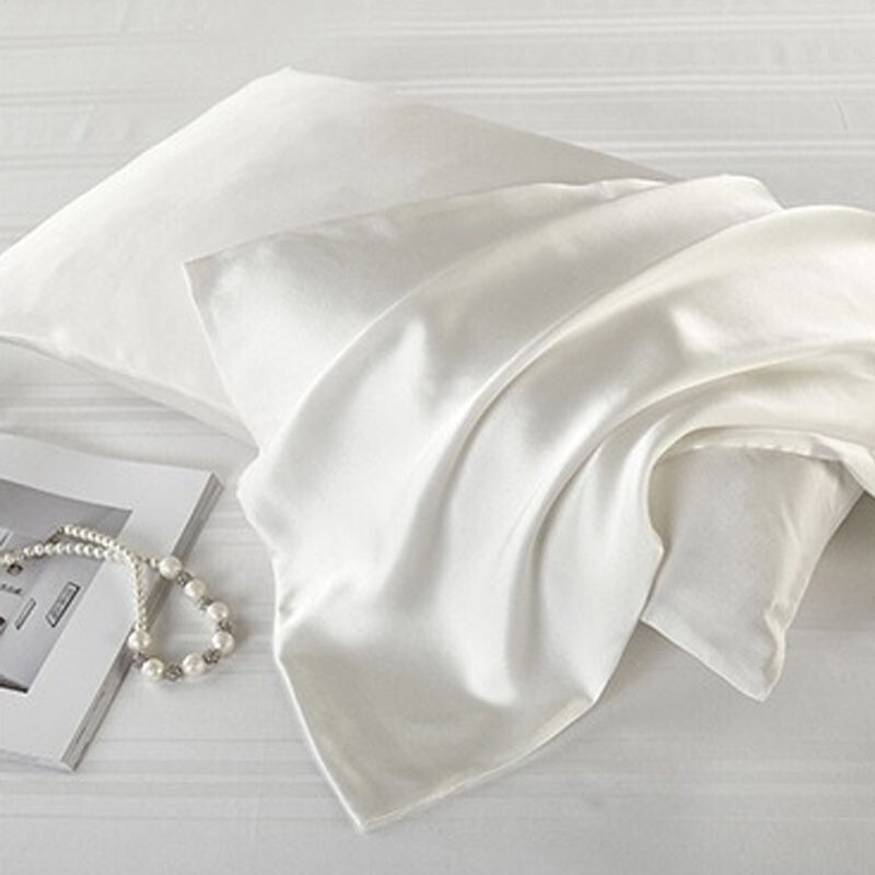 100 Both Sides Mulberry Genuine Grade 6A Silk Slip Pillowcase Luxury