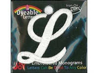 Joy Applique Letter Iron On Script Dye 1.5 Wht L on sale Joy Applique Letter Iron On Script Dye 1.5 Wht L on sale