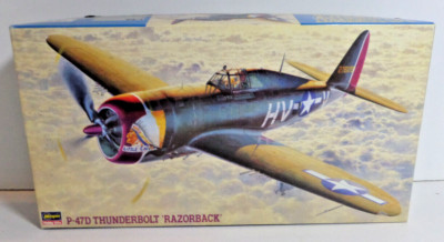 P-47D thunderbolt 1:48 scale Hasegawa Jt57 :2400 vintage