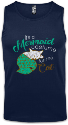 Modern Mermaid Cat Herren Tank Top Sitcom Family Philip Humphrey Shirt  Phil 