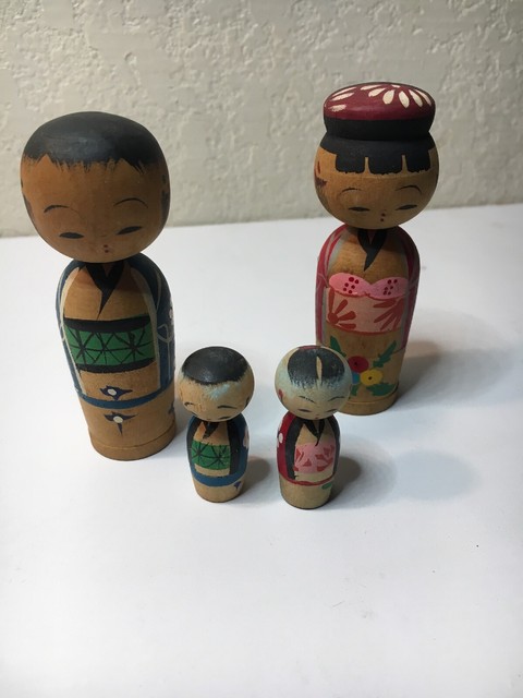 vintage japanese nesting dolls