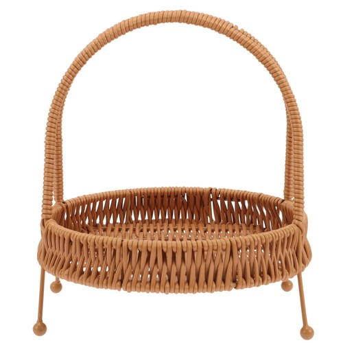 Wicker Storage Basket Bread Basket Tray Fruit Basket Snack Nuts Basket - Picture 6 of 12
