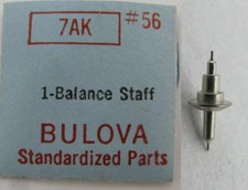Bulova 7AK watch part 56 balance staff 723