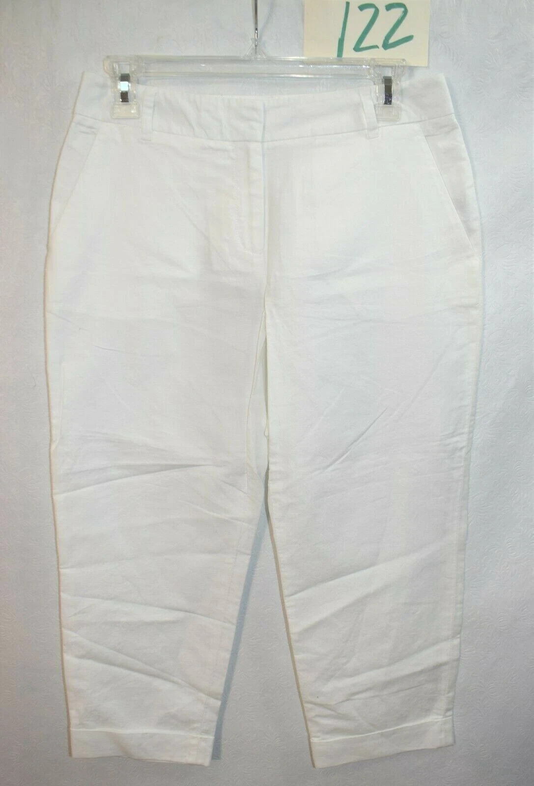 Kenneth Cole Capri White Size 2 Women's New Cuffed