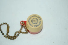 Vintage Marathon Dealer Advertising Keychain Coin Holder